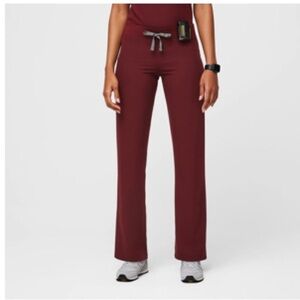 Figs Women's Burgundy  Straight Leg Pants